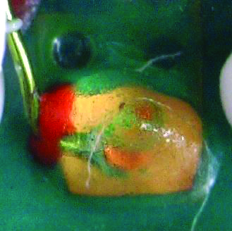 Figure 5: Pre-coating on weld spot