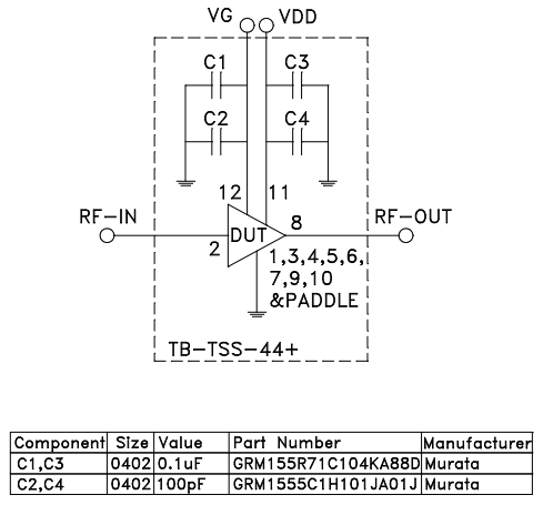 Mini-Circuits | Monolithic Amplifier | Wideband | Microwave | Shutdown | TSS-44+ | MCDI