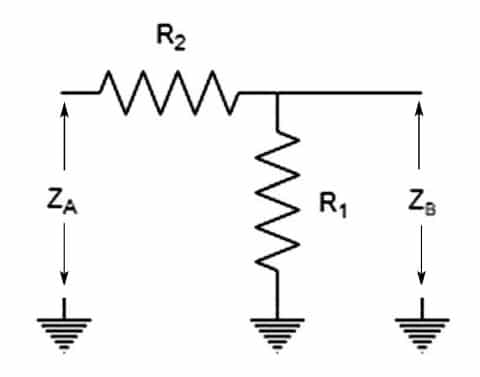 Impedance Matching Devices 1 Figure 1: Schematic for an L-Pad