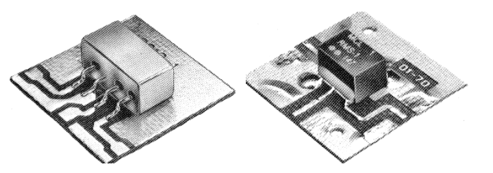 Figure 1: Examples of components soldered to circuit boards.