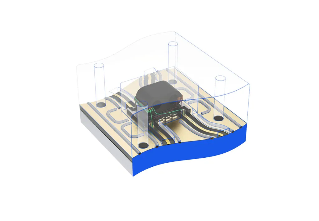 Figure 2b: SYBDC-20-61WHP+ bidirectional coupler with the lid mounted to the PCB/baseplate.