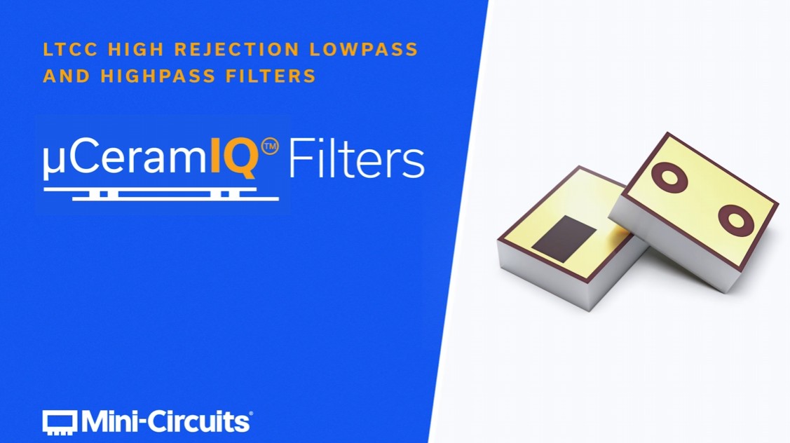 RF/Microwave Micro-Ceramic Filters for Stripline, Microstrip and Co-Planar Waveguide (CPWG) Launches